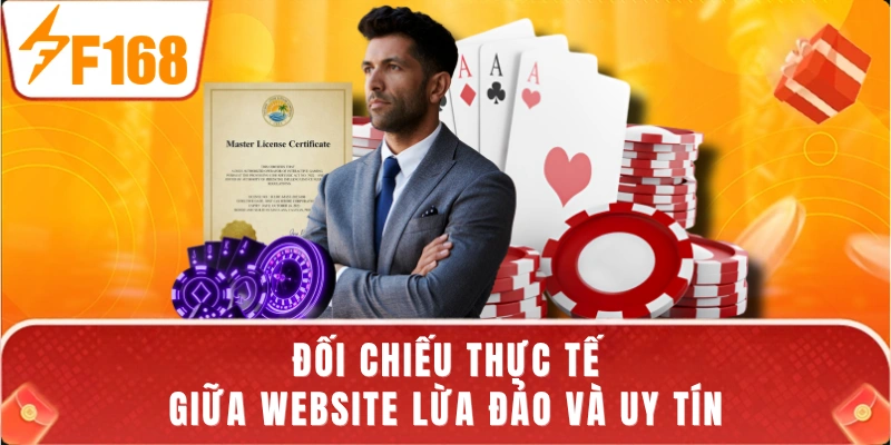 Đối chiếu thực tế giữa website lừa đảo và uy tín