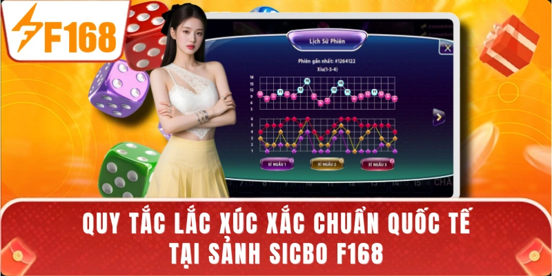 Quy tắc lắc xúc xắc chuẩn quốc tế tại sảnh Sicbo F168